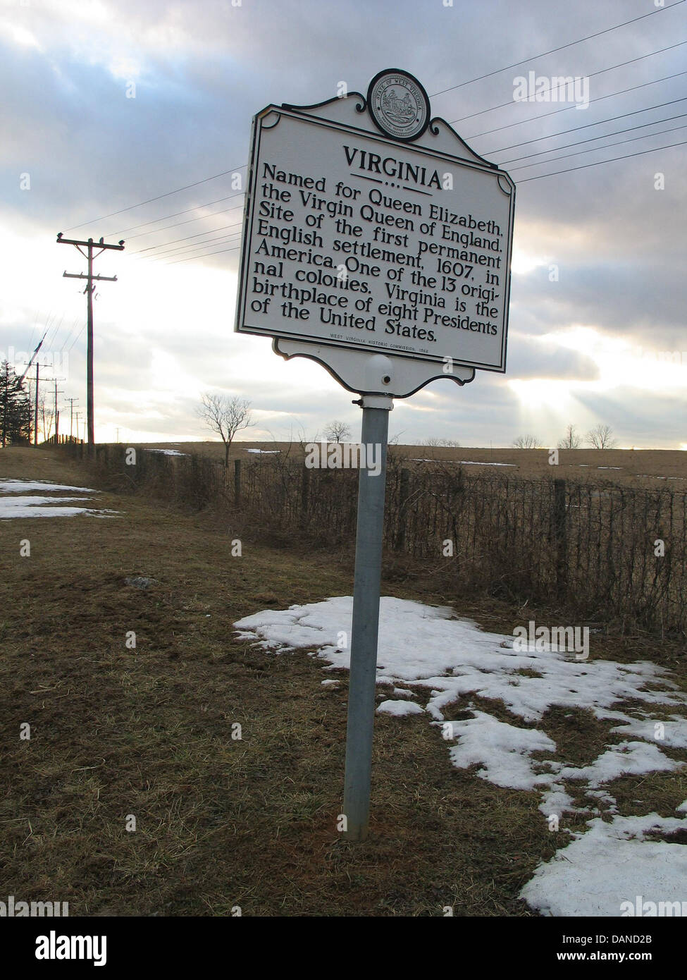 VIRGINIA Named for Queen Elizabeth, the Virgin Queen of England. Site