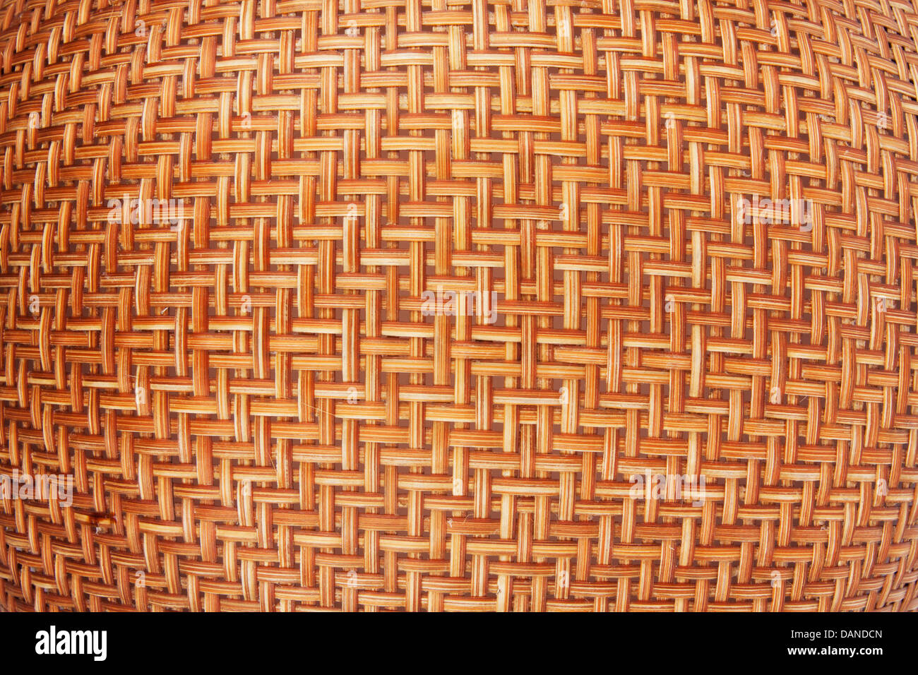 Weaving rattan basket Stock Photo