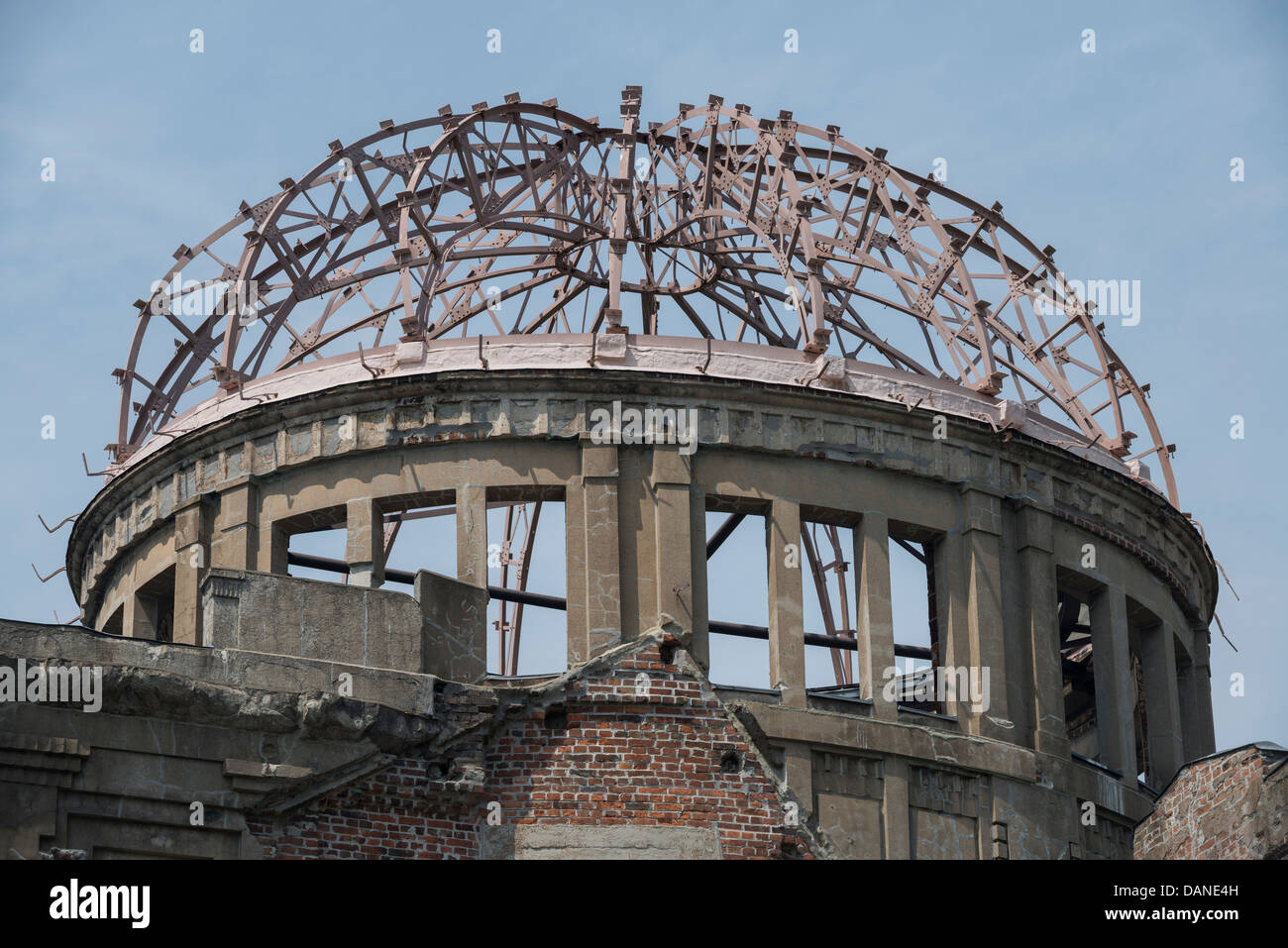 Close up of the A-Bomb Dome, Hiroshima, Japan Stock Photo