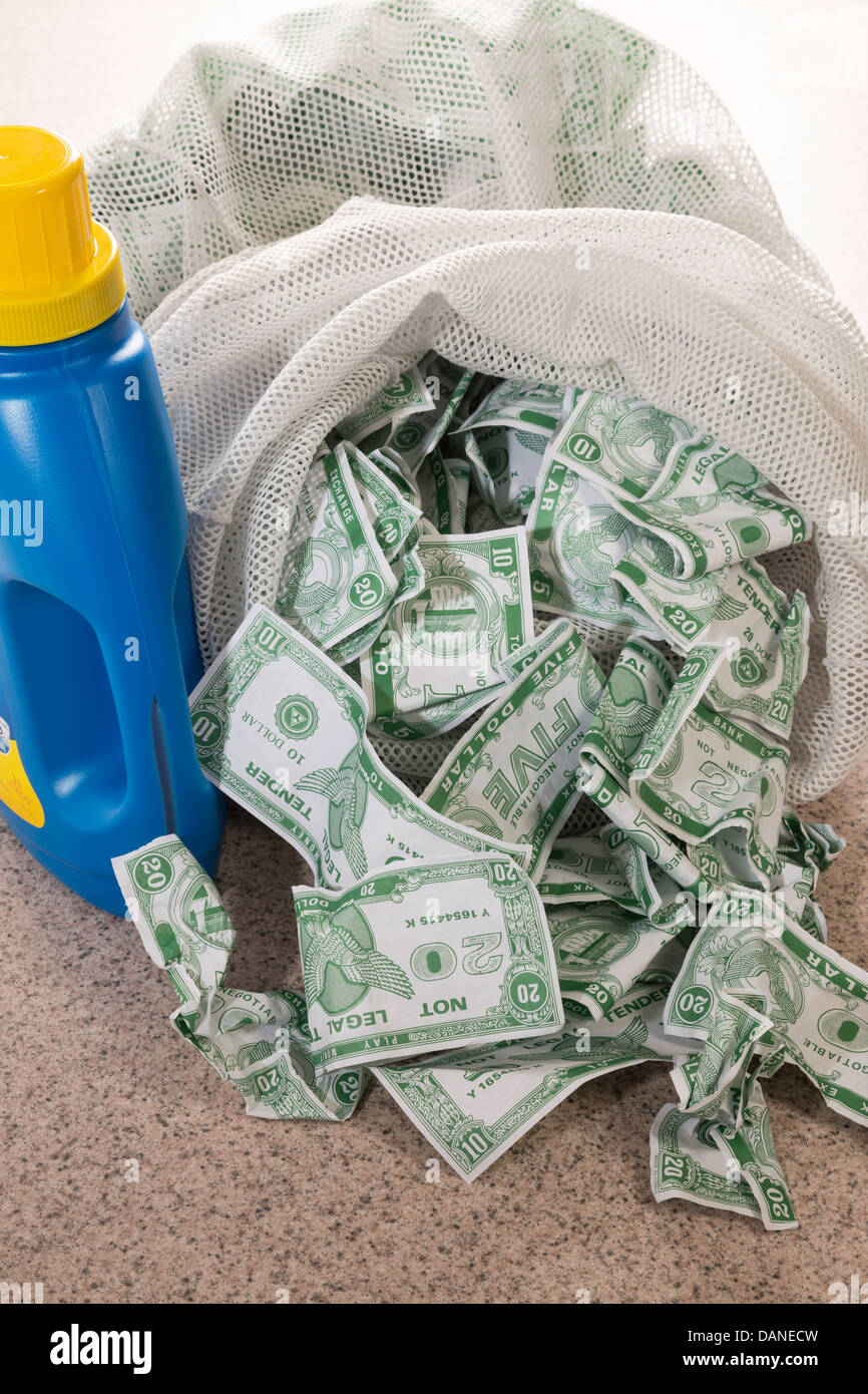 Laundering Money Notes Concept Stock Photo