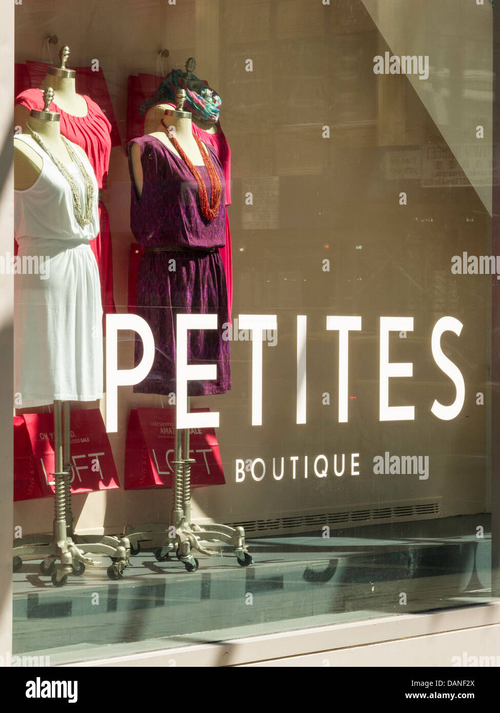 Petites Boutique in The Loft, Specialty Sizes, NYC Stock Photo