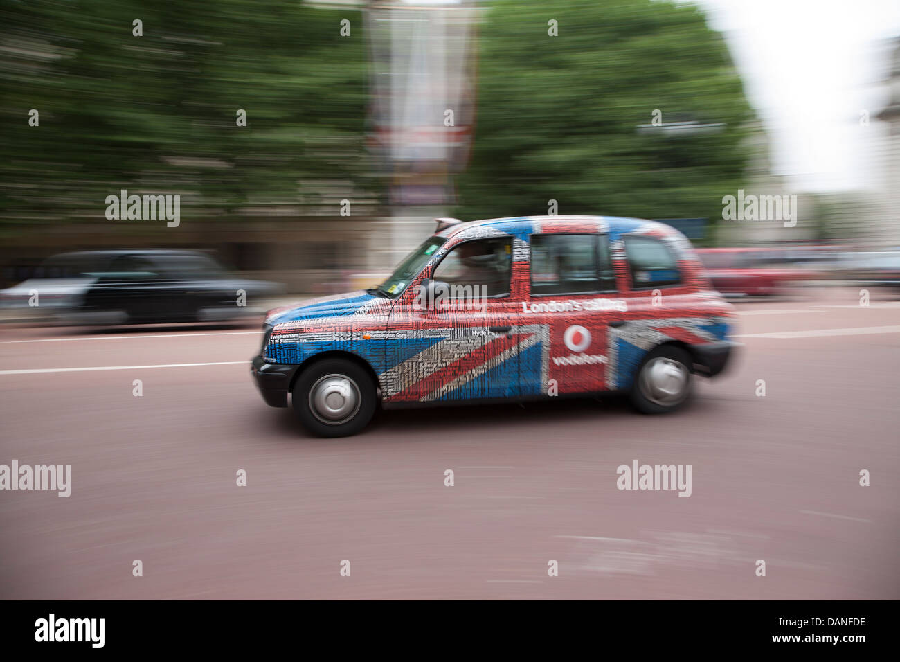 Black Cab, London, UK Stock Photo