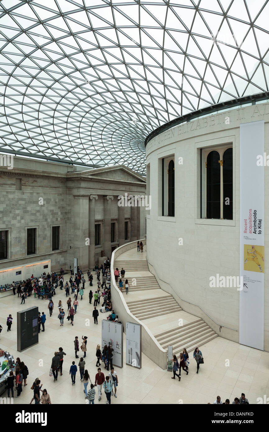 Great Court, The British Museum, London, UK Stock Photo