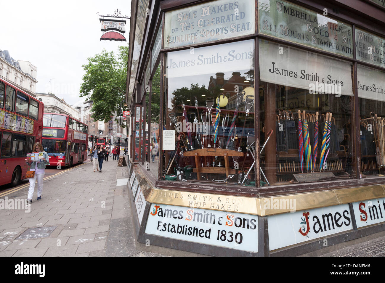 James Smith and Sons, Umbrellas, Shop, London, UK Stock Photo