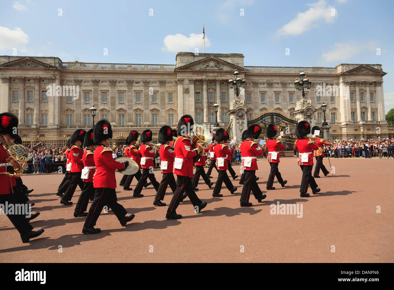 Changing of the Guards, Buckingham Palace, London, UK Stock Photo