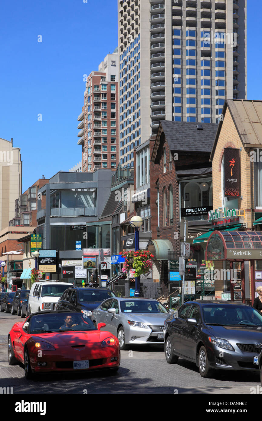 Canada, Ontario, Toronto, Yorkville, street scene, Stock Photo