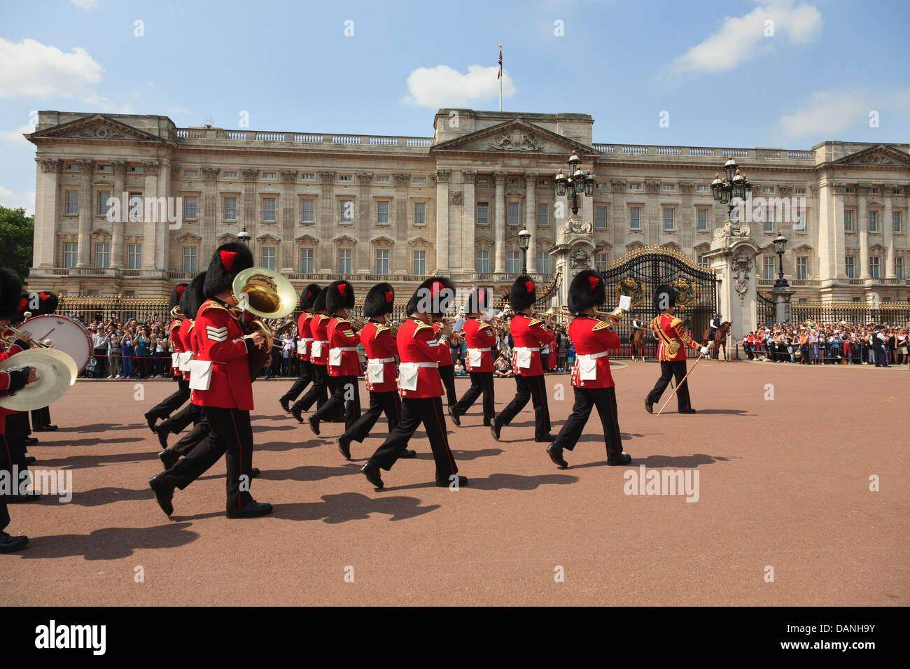 Changing of the Guards, Buckingham Palace, London, UK Stock Photo