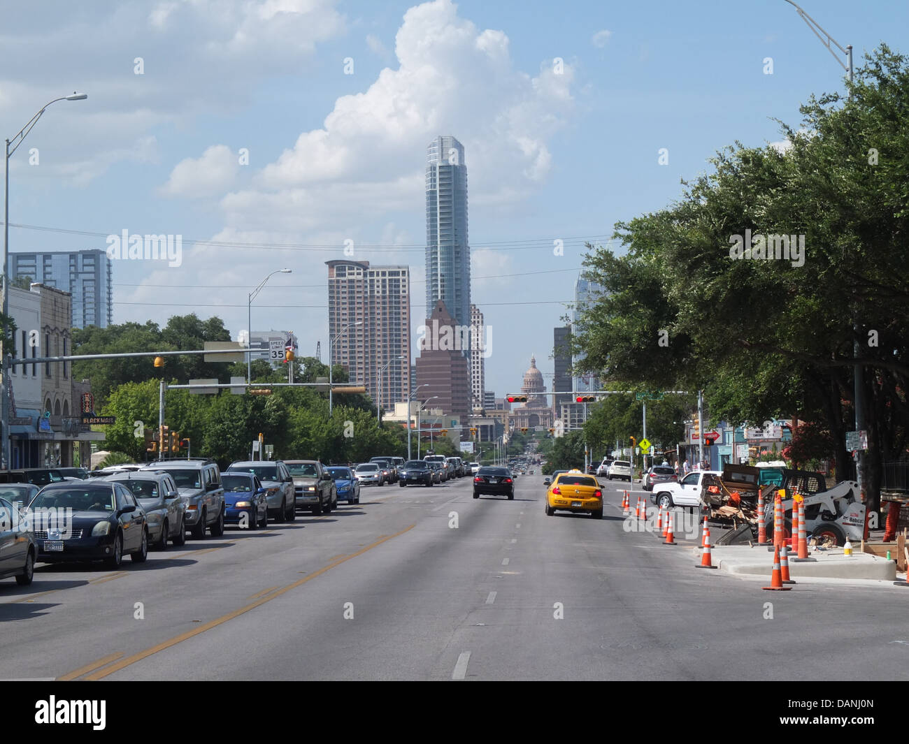 South Congress Avenue Austin Texas Shops signs Stock Photo Alamy