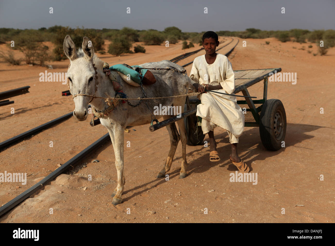 Transportations in Meroe, Sudan. Stock Photo