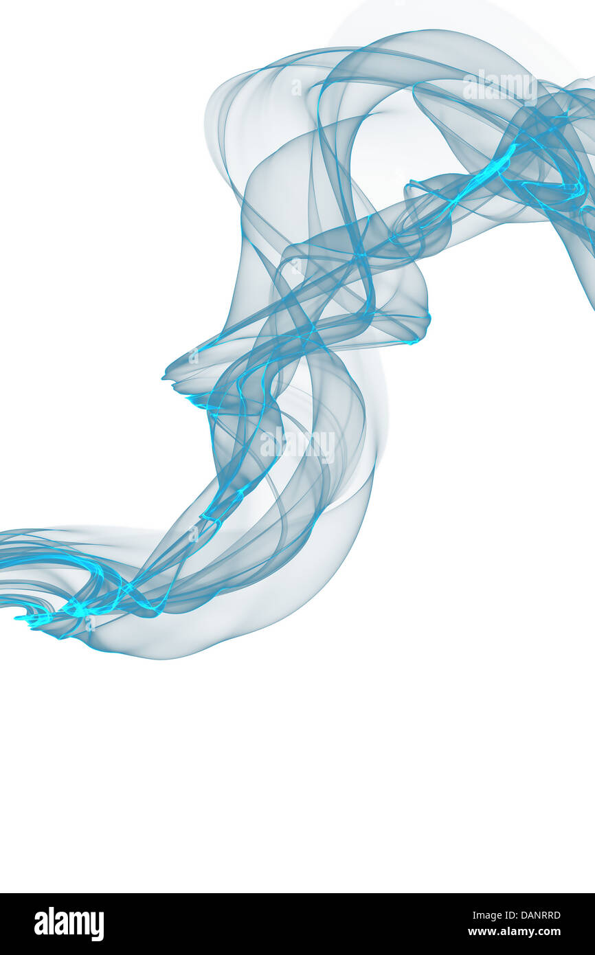 abstract blue smoke waves Stock Photo - Alamy
