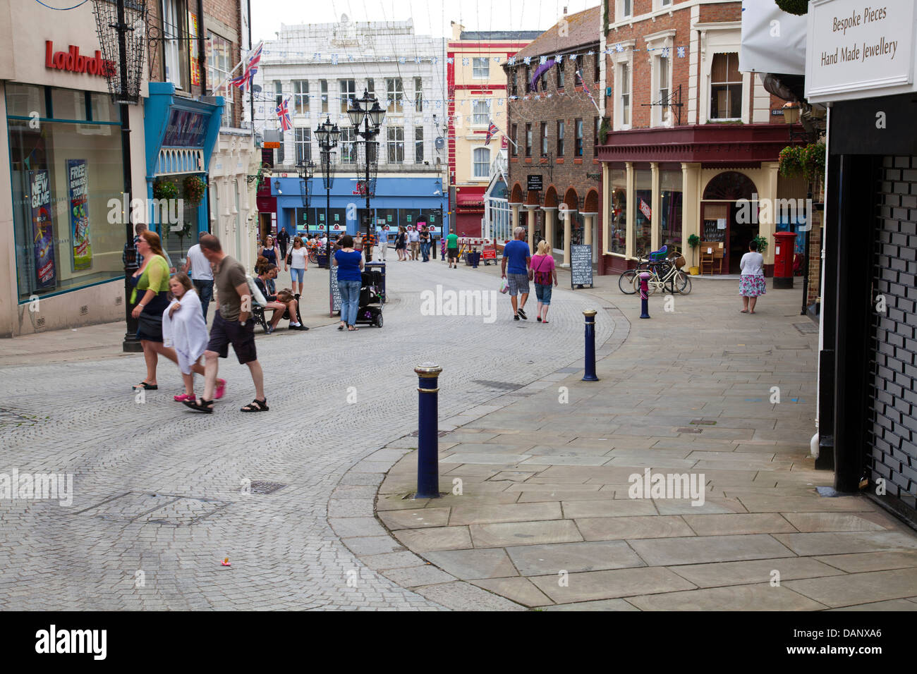 Folkestone Town Center in Kent - UK Stock Photo