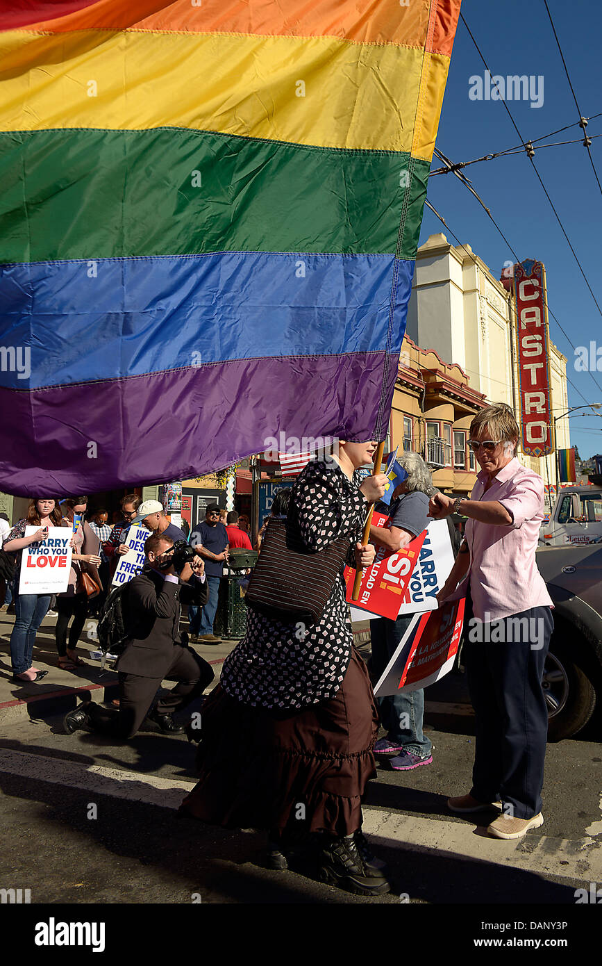 castro gay marriage supreme court ruling san francisco Stock Photo