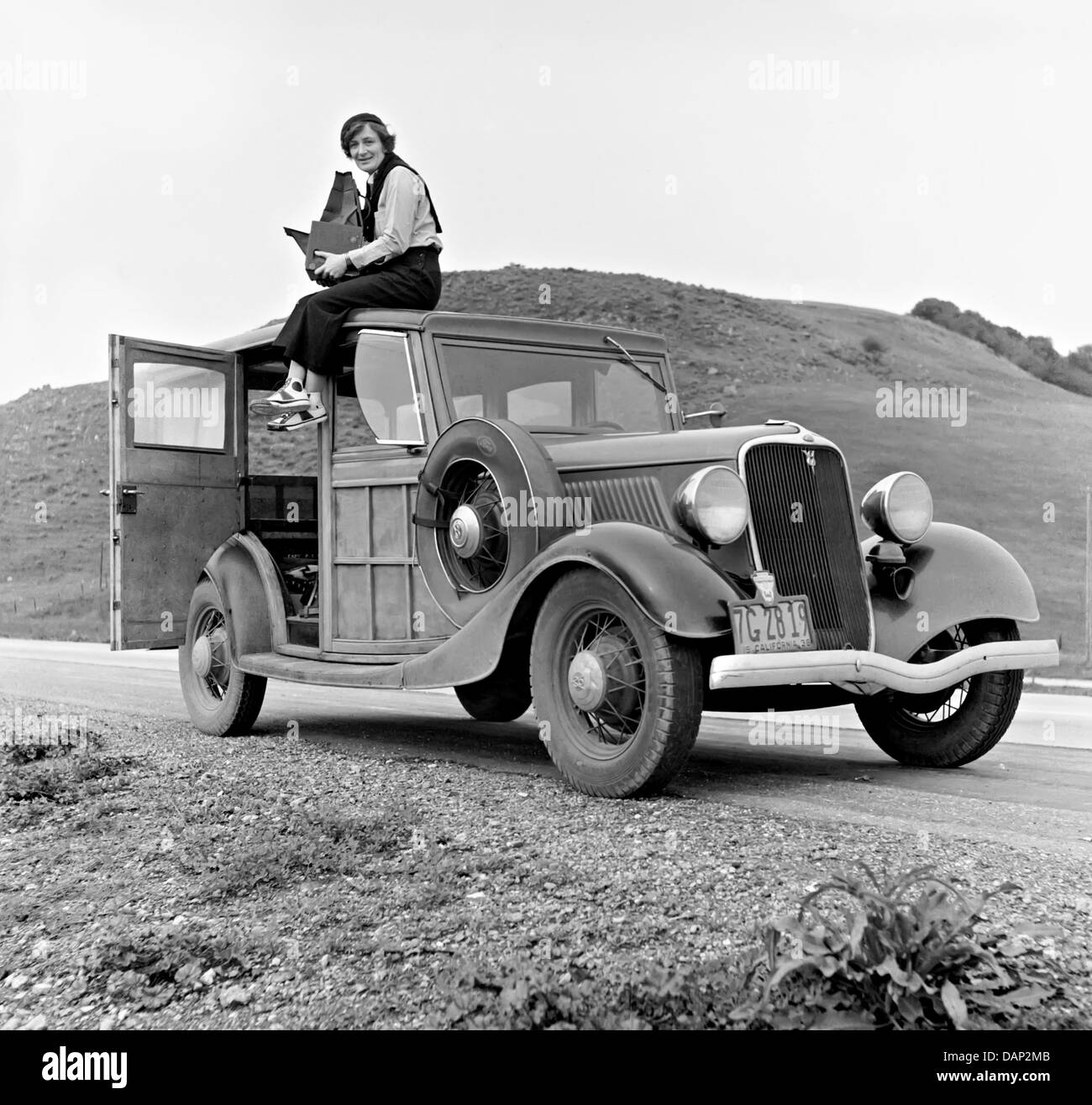 DOROTHEA LANGE(1895-1965) American documentary photographer in 1935 while forking for the FSA Stock Photo