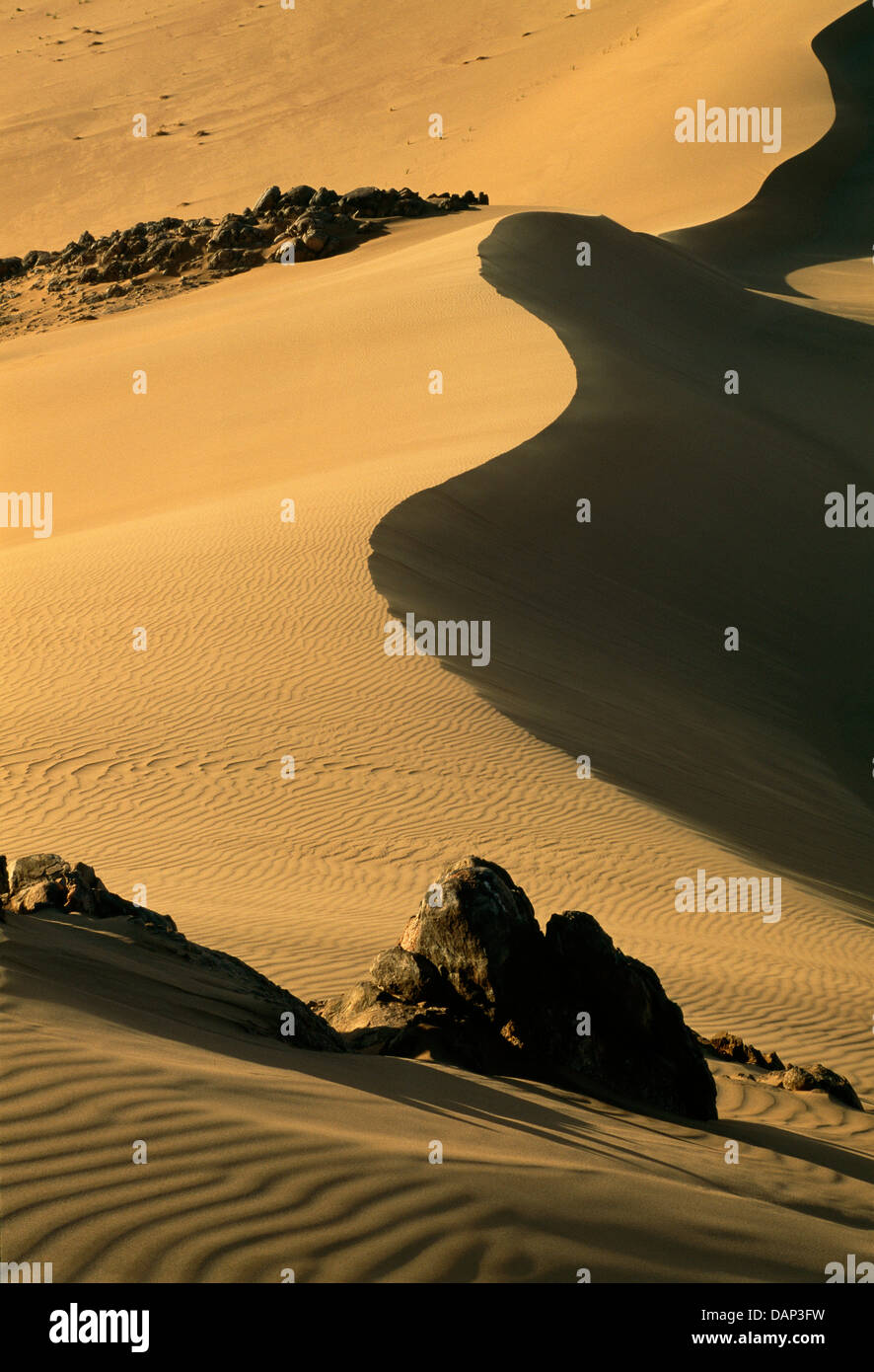 Dunes in the Skeleton Coast area, Namibia Stock Photo