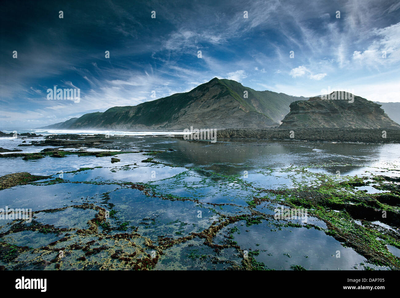 Coastline at Sedgefield, Wilderness National Park, South Africa Stock