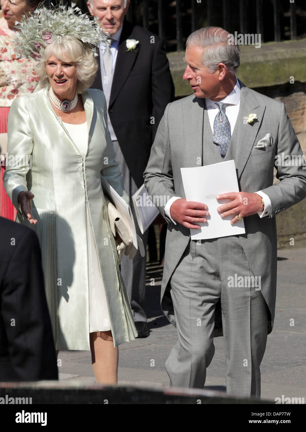 Prince Charles and Duchess Camilla leave the Canongate Kirk in ...