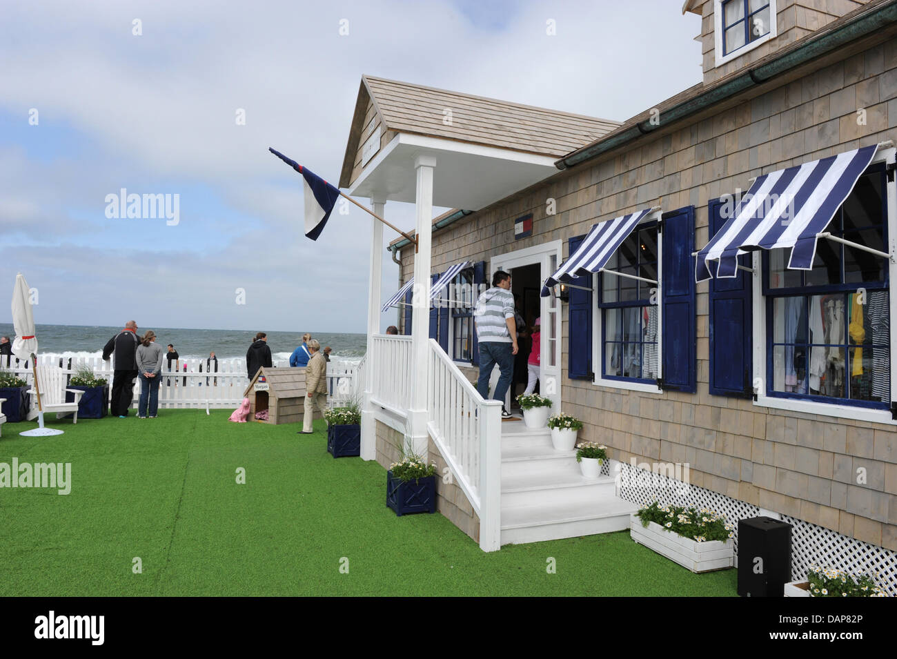 Inside a beach house the Pop-up-Store of fashion label Tommy Hilfiger is  pictured in Westerland on the island of Sylt, Germany, 30 July 2011. The  store was open from 27 to 31