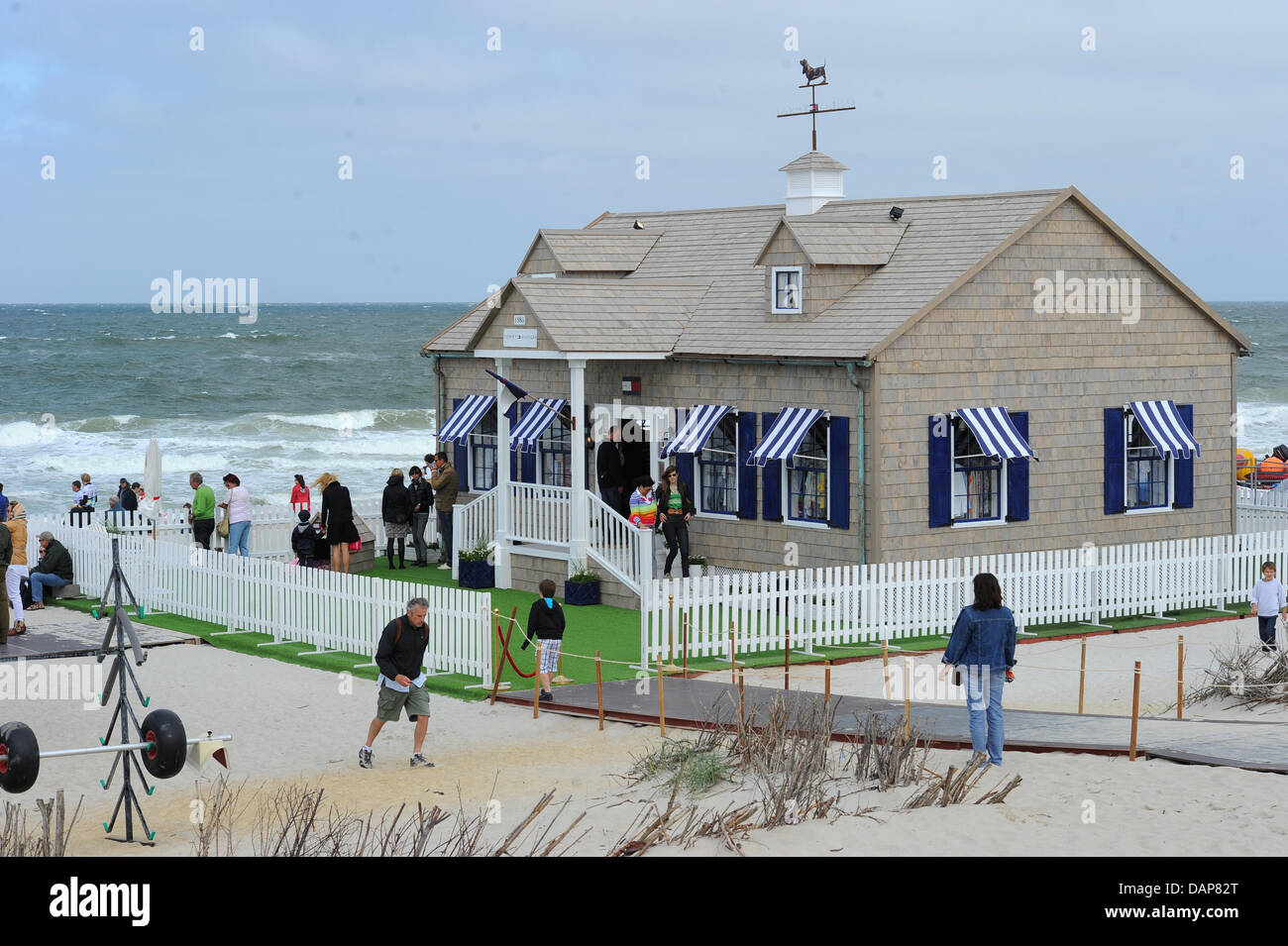 Inside a beach house the Pop-up-Store of fashion label Tommy Hilfiger is  pictured in Westerland on the island of Sylt, Germany, 30 July 2011. The  store was open from 27 to 31