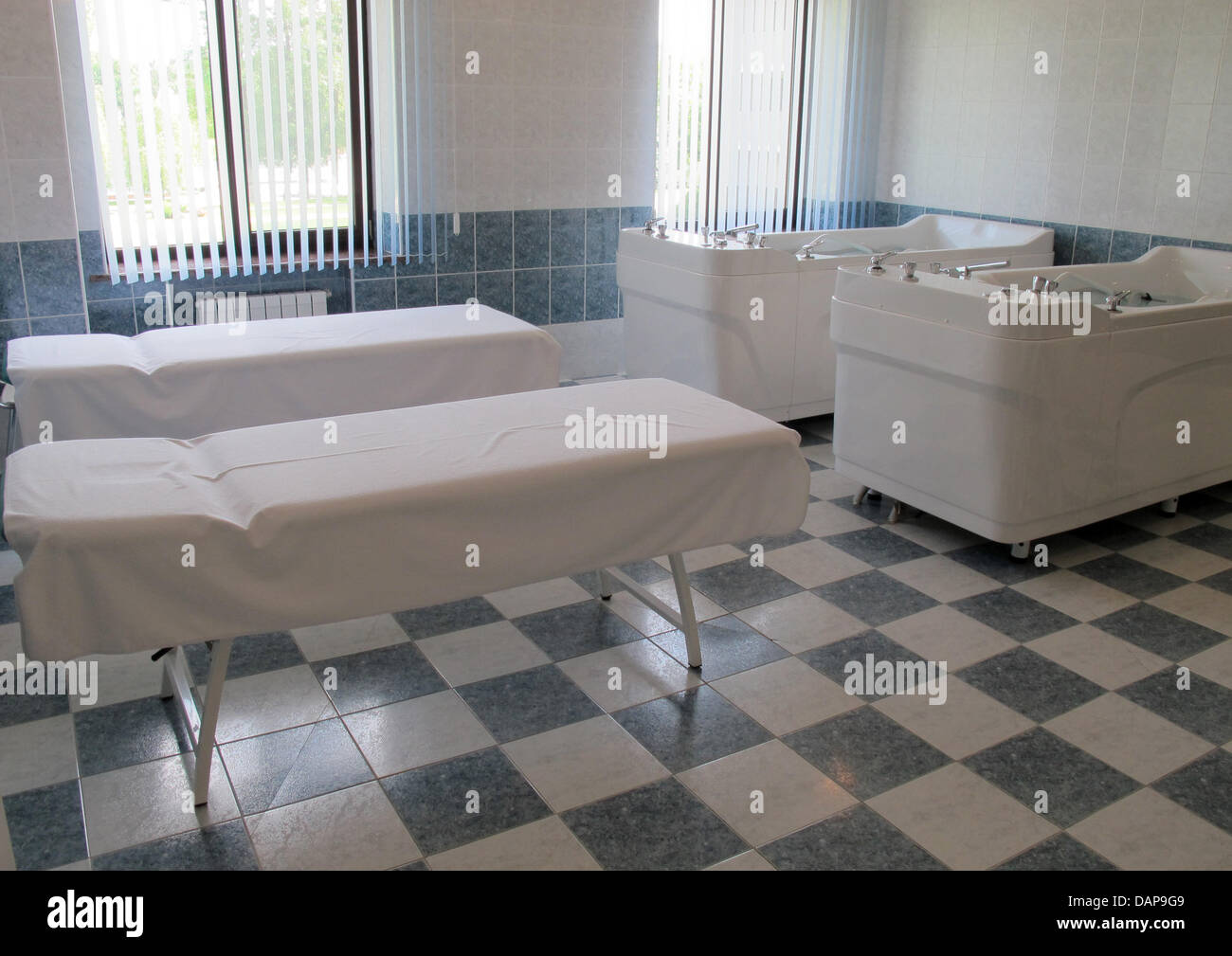 The treatment room of the Kirsha Training Centre, the training ground