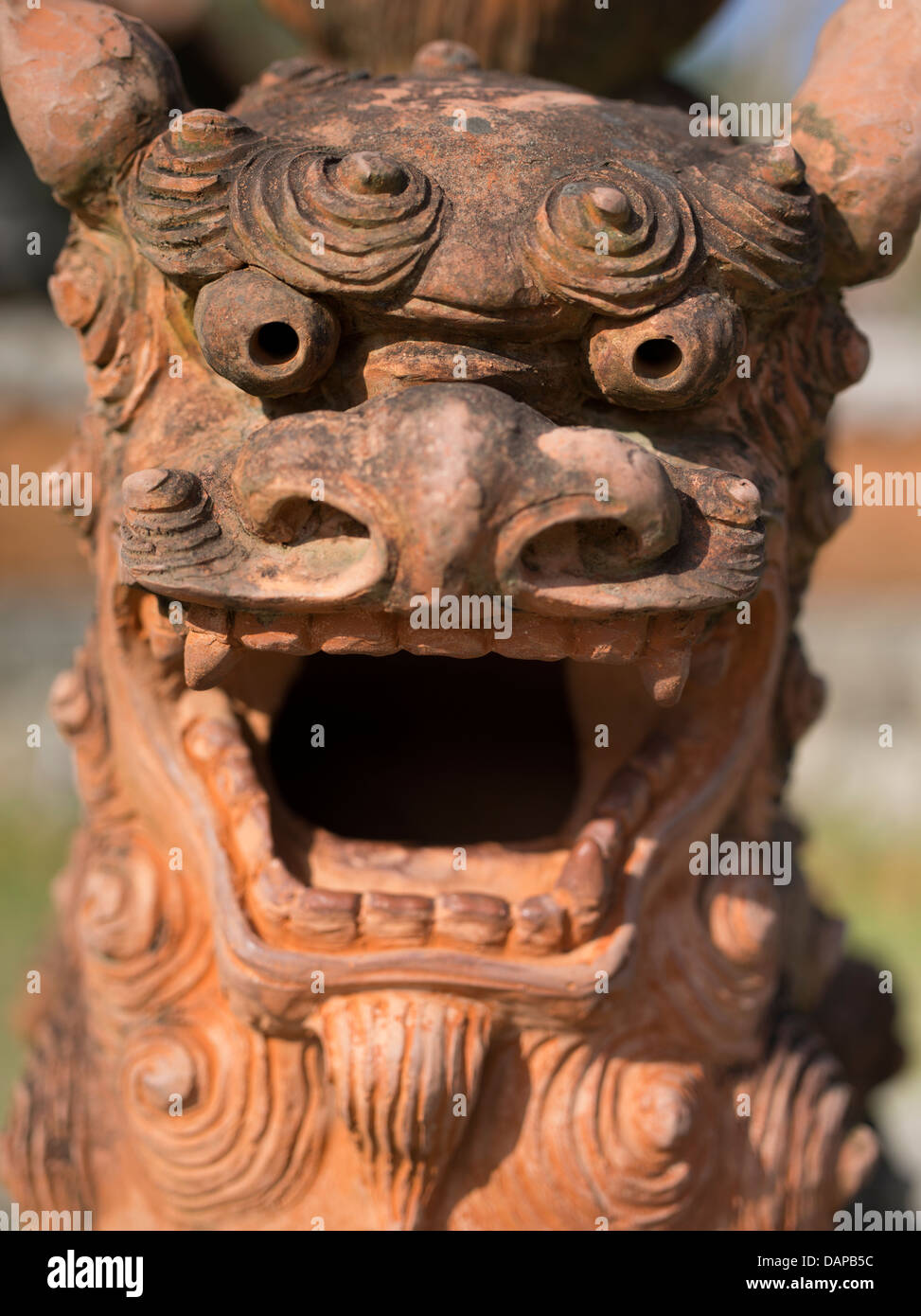 Shisa Lion Dog Statue A Local Talisman At Ryukyu Mura Historical Village Okinawa Japan Stock Photo Alamy
