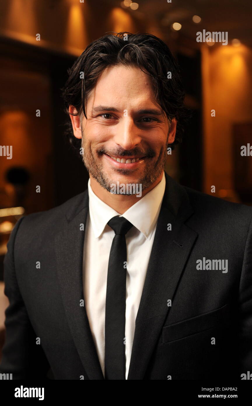 The protagonist Joe Manganiello arrives for the German premiere of the fourth season of the series 'True Blood' in Munich, Germany, 08 August 2011. The fourth season of the US-series will be aired in Germany beginning of 2012 on Syfy. Photo: Tobias Hase Stock Photo