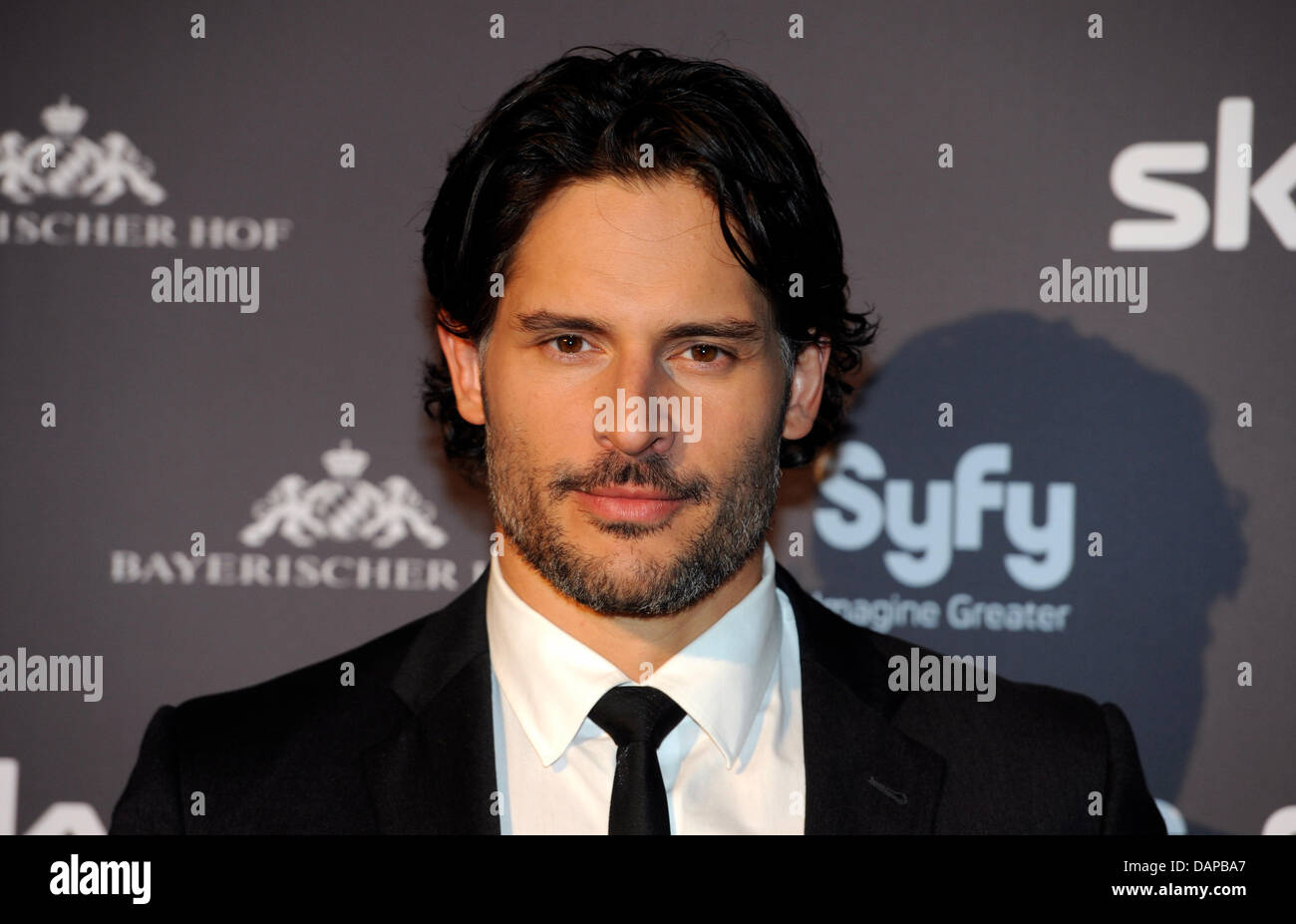 The protagonist Joe Manganiello arrives for the German premiere of the fourth season of the series 'True Blood' in Munich, Germany, 08 August 2011. The fourth season of the US-series will be aired in Germany beginning of 2012 on Syfy. Photo: Tobias Hase Stock Photo