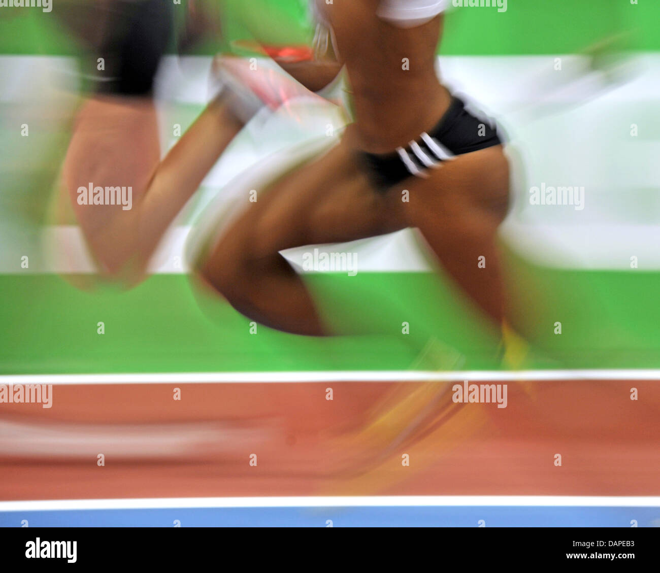 Athletes rund during the International Track and Field Championship in