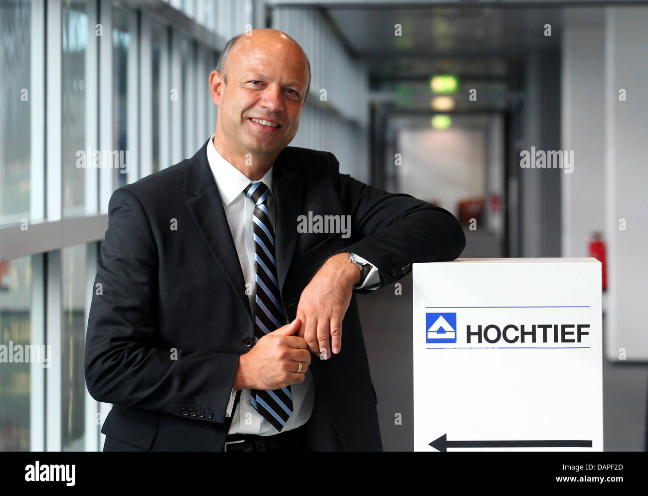 New Hochtief CEO Frank Stieler poses prior to a press conference in ...