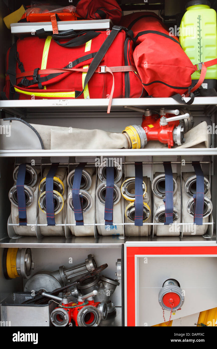 Fire truck with equipment Stock Photo: 58273108 - Alamy