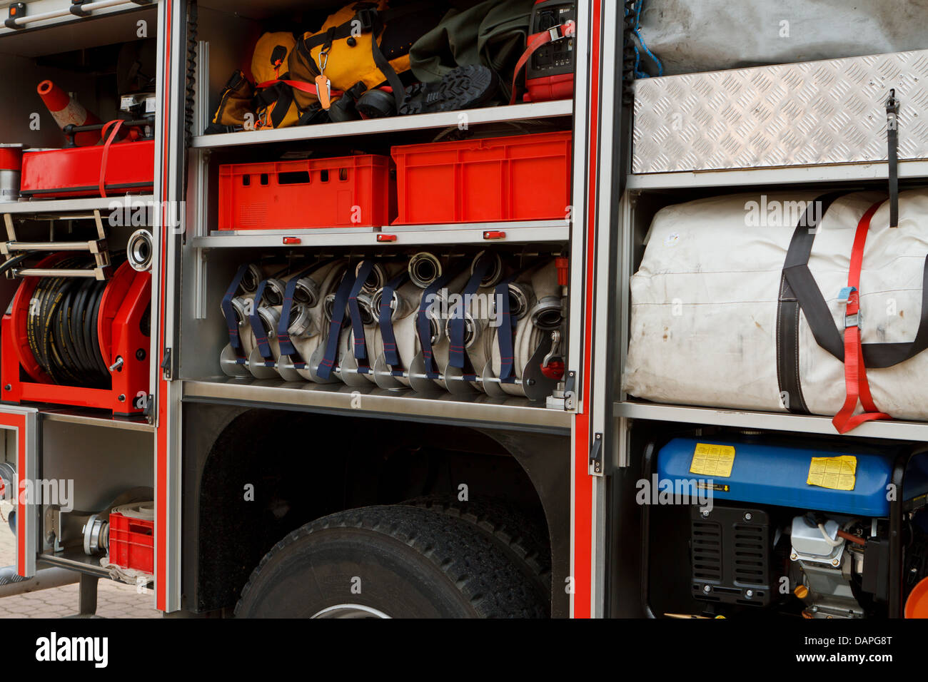 Fire truck with equipment Stock Photo: 58273400 - Alamy