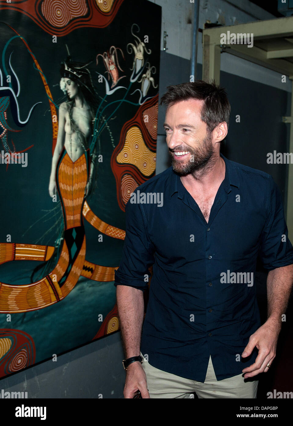 Australian actor Hugh Jackman visits the 'Nomad Two Worlds' exhibition