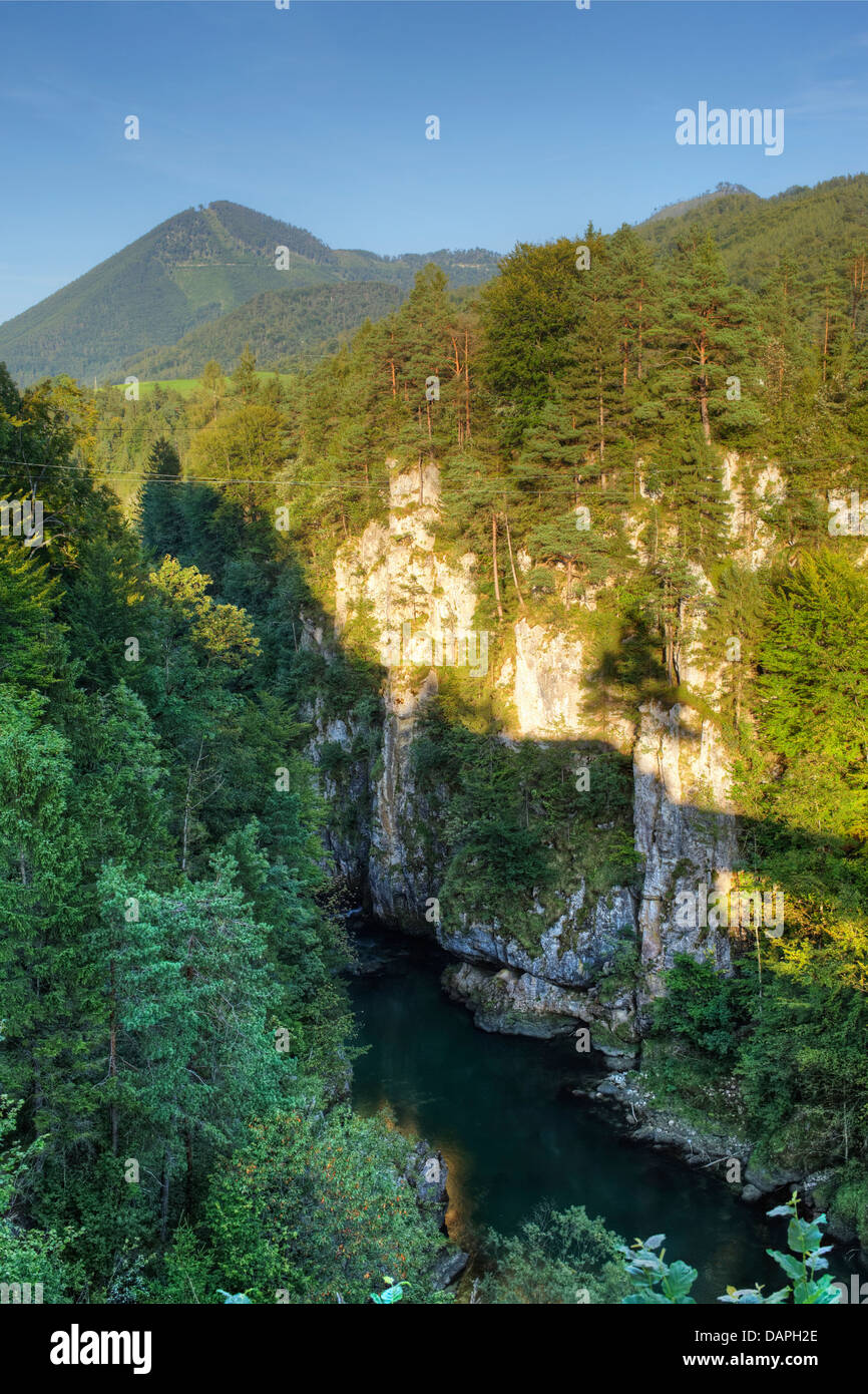 Austria, Upper Austria, View of Steyr River Stock Photo