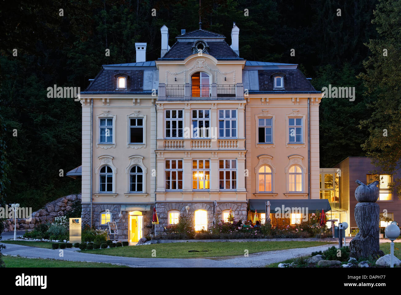 Austria, Upper Austria, View of Villa Sonnwend Stock Photo