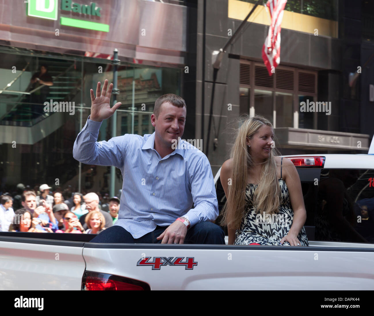 Baseball All-star game red carpet parade in New York Stock Photo