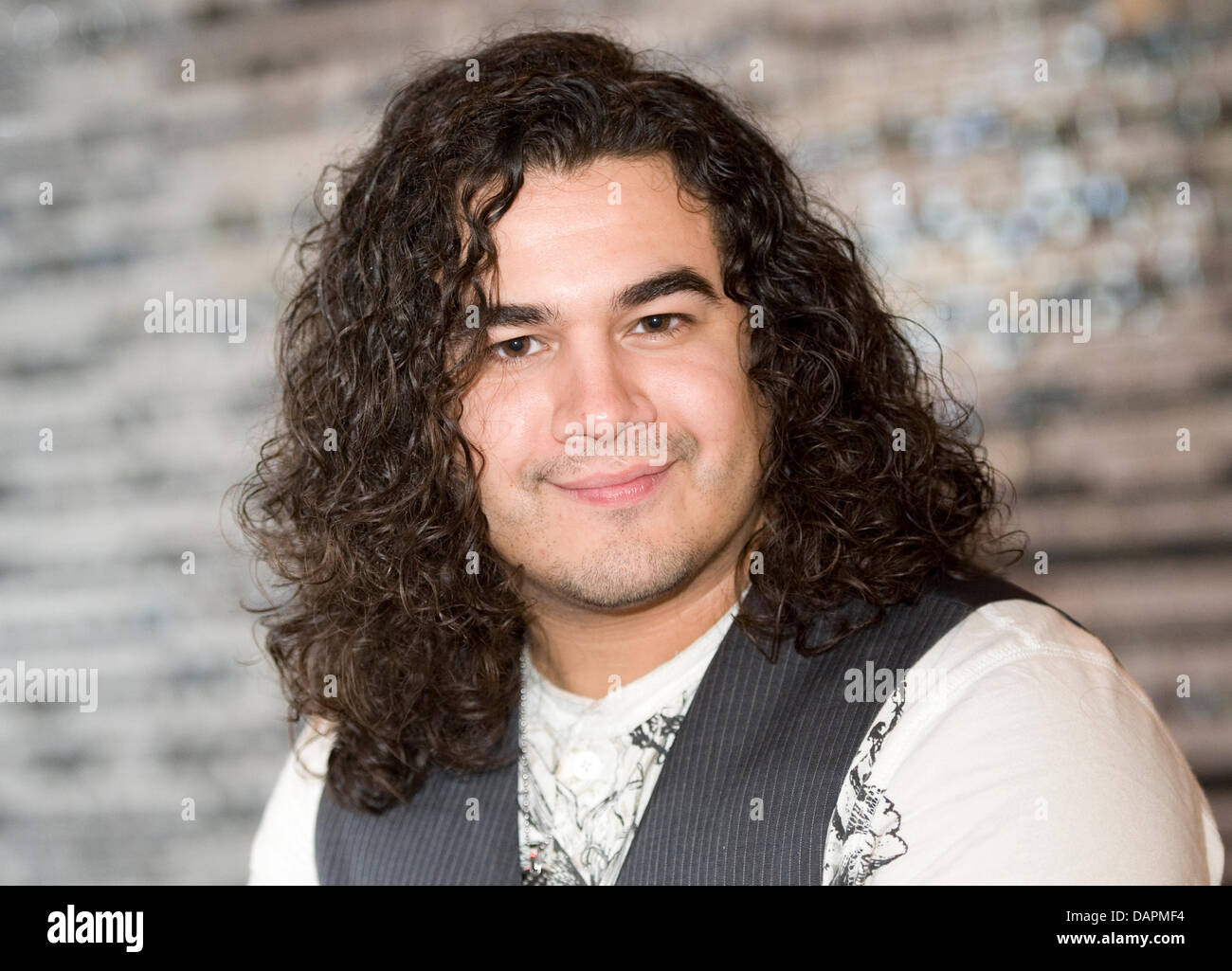 US singer Chris Medina visits the Hard Rock Café in Berlin, Germany, 23