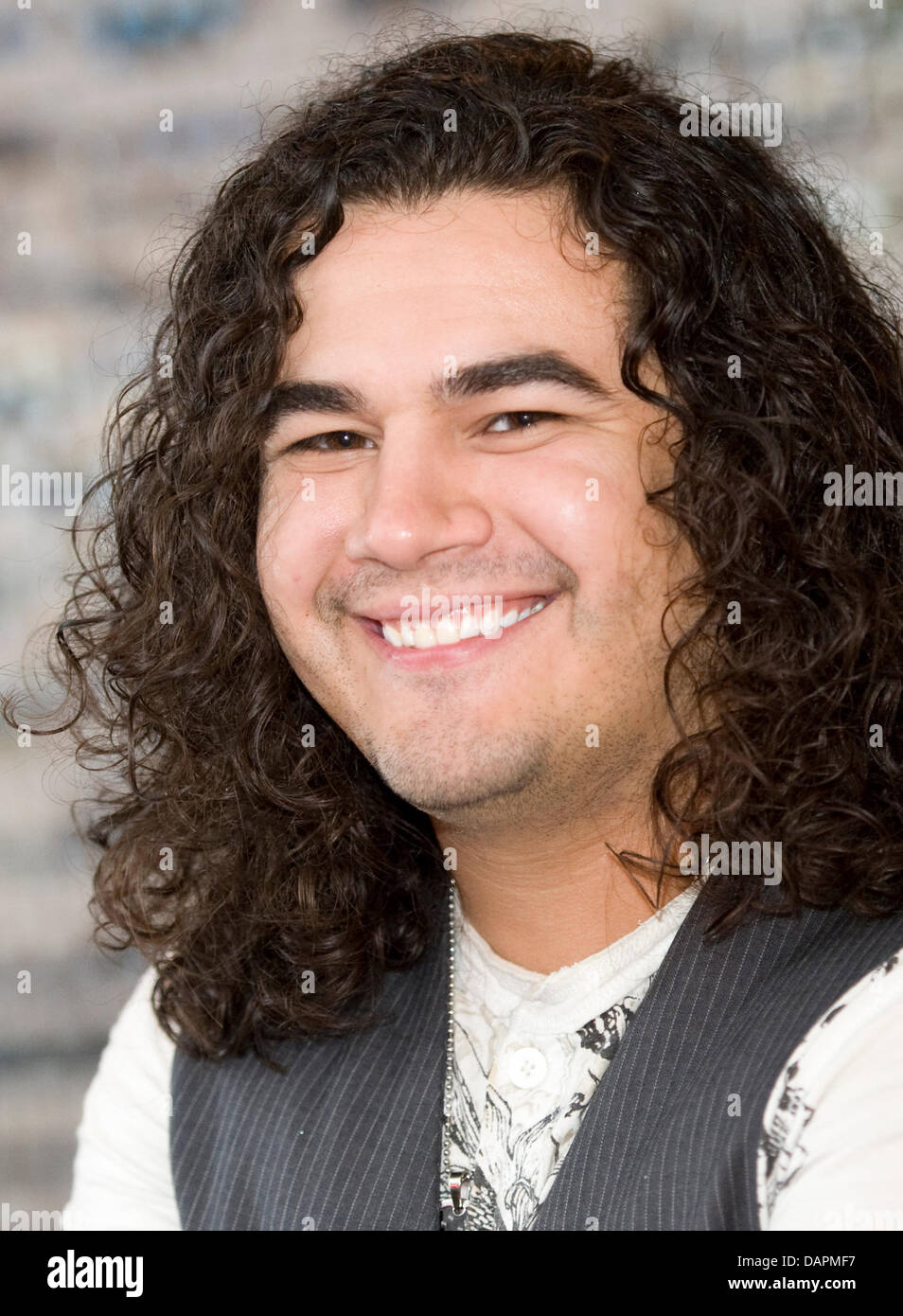 US singer Chris Medina visits the Hard Rock Café in Berlin, Germany, 23