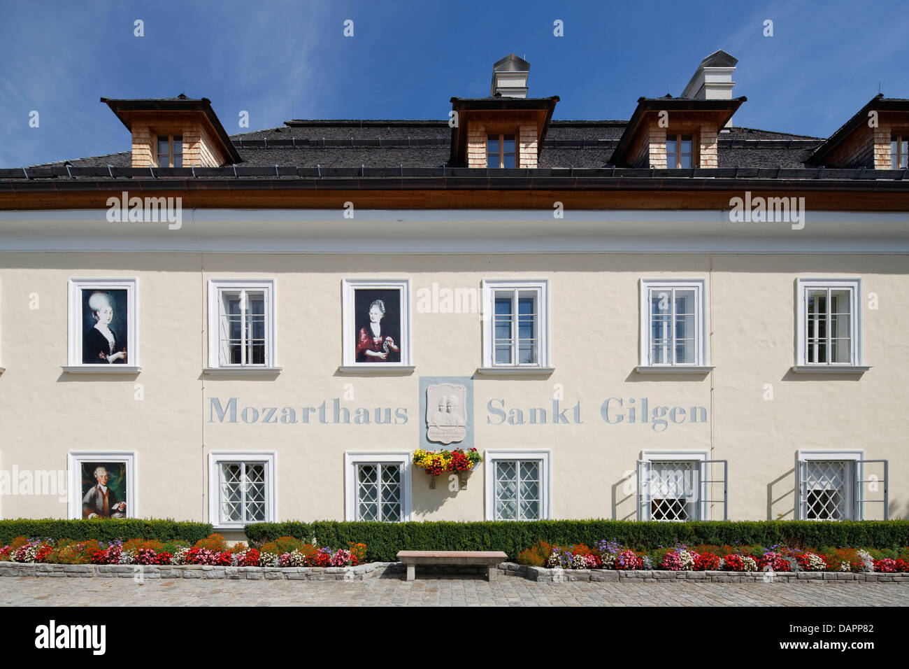 Austria Salzkammergut, View of Mozart house in St. Gilgen Stock Photo Alamy
