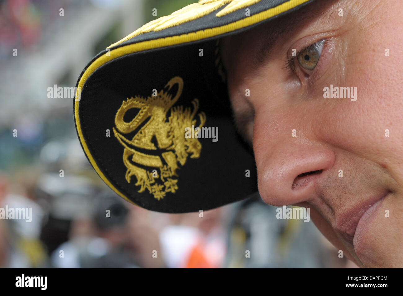 German Formula One driver Michael Schumacher of Mercedes GP having a