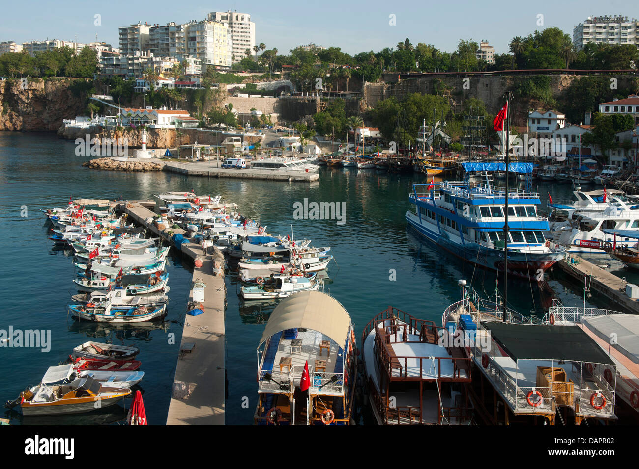 Türkei, Antalya-Stadt, Hafen Stock Photo