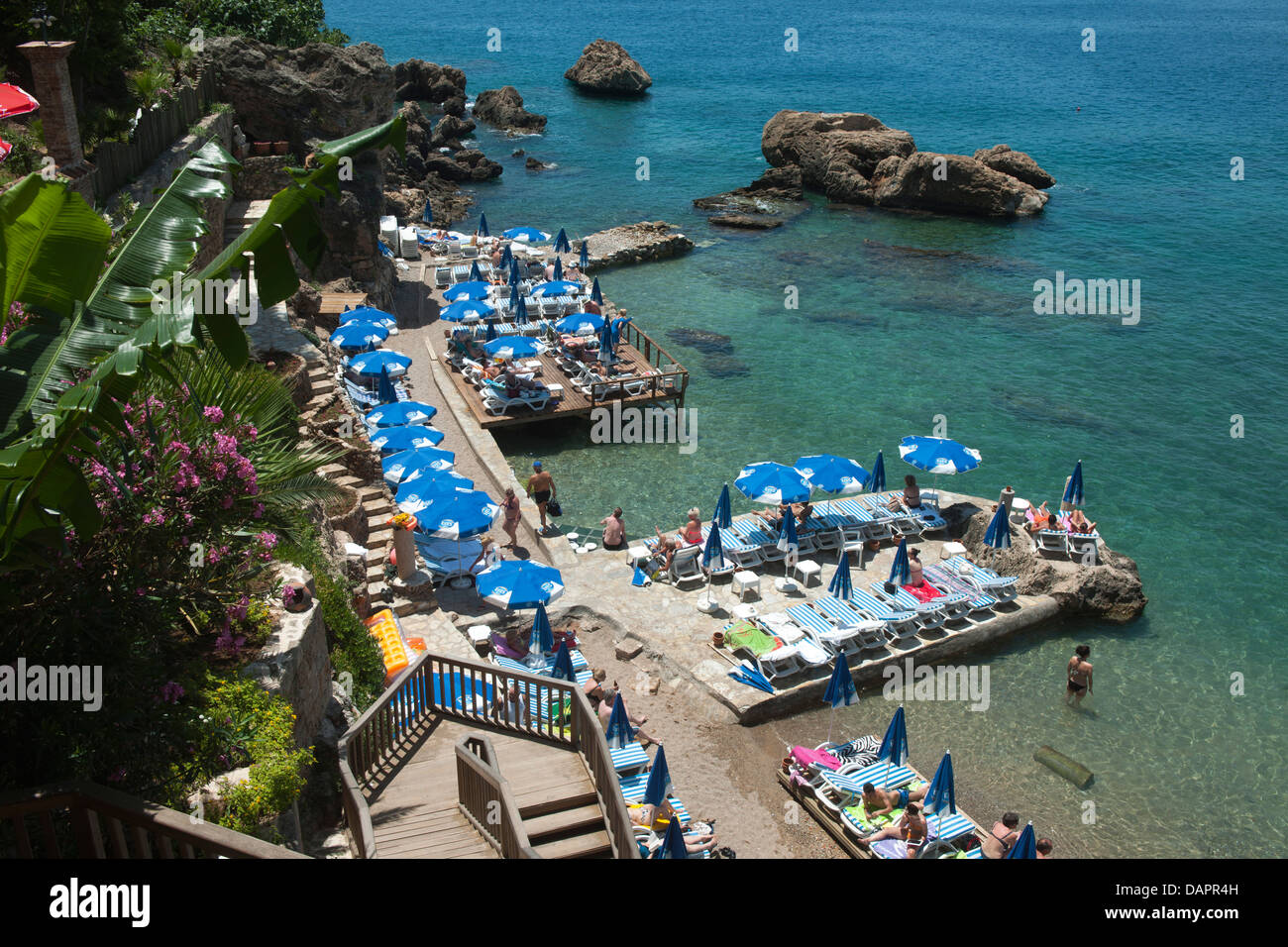 Türkei, Antalya-Stadt, Altstadt, Mermerli-Strand Stock Photo