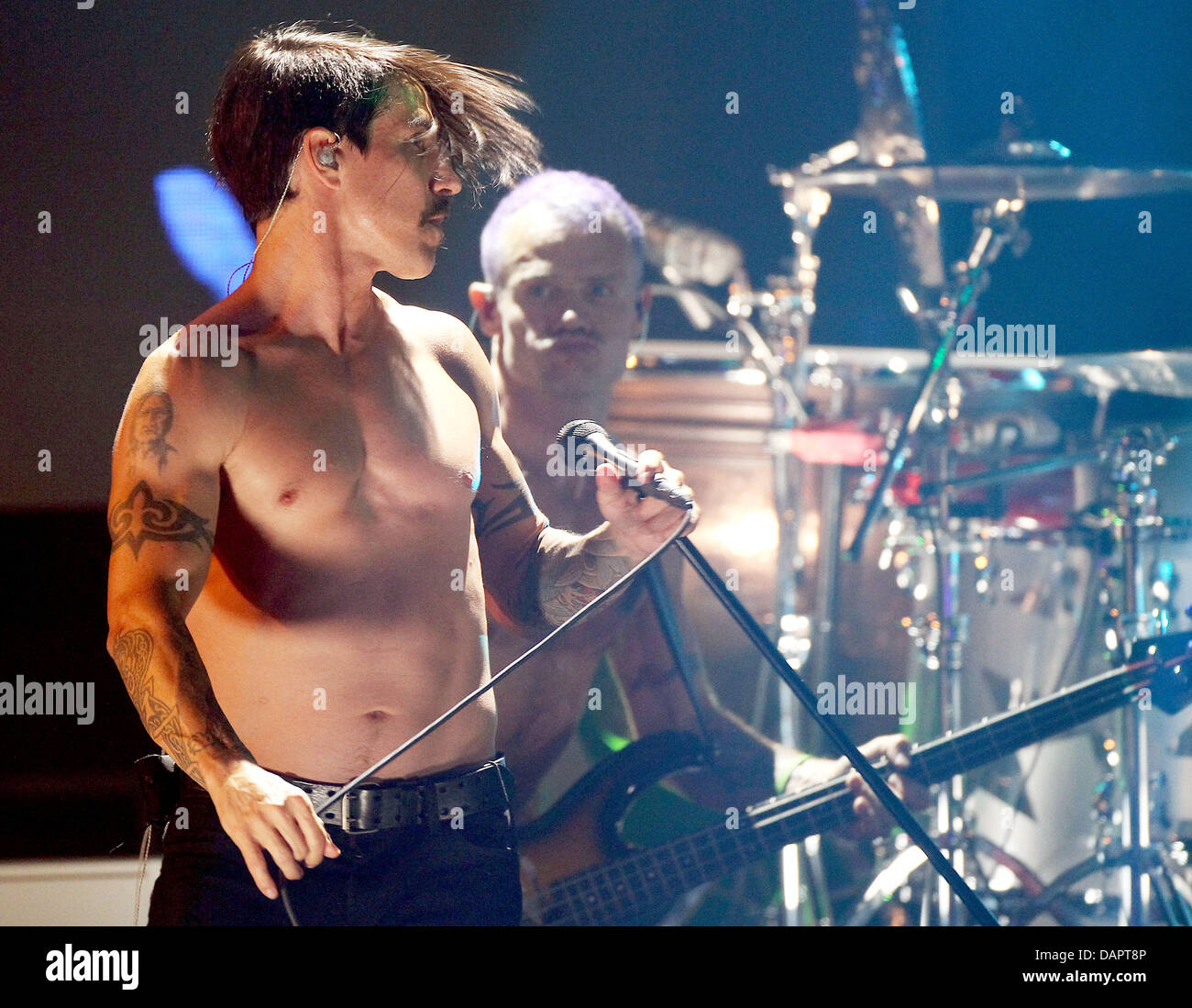 US singer Anthony Kiedis and his band Red Hot Chili Peppers present their latest album 'I'm With