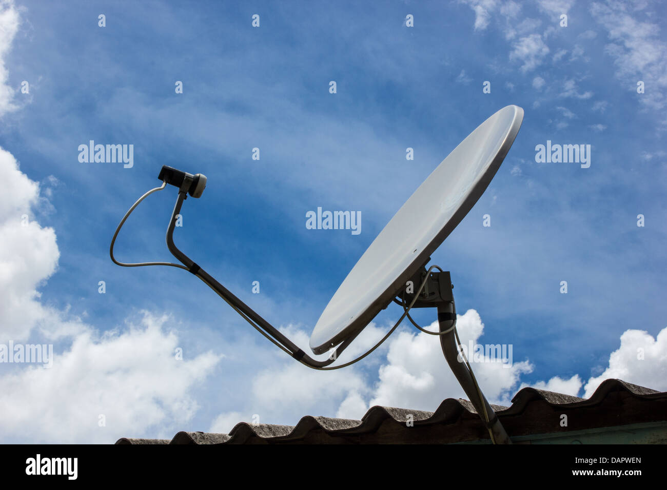 the big Satellite dish in asia Stock Photo Alamy