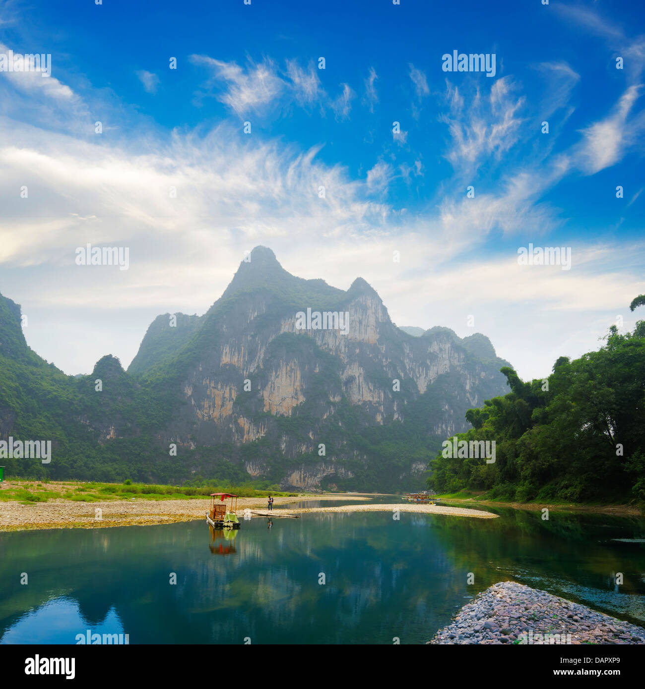 Beautiful natural scenery in Guilin Stock Photo