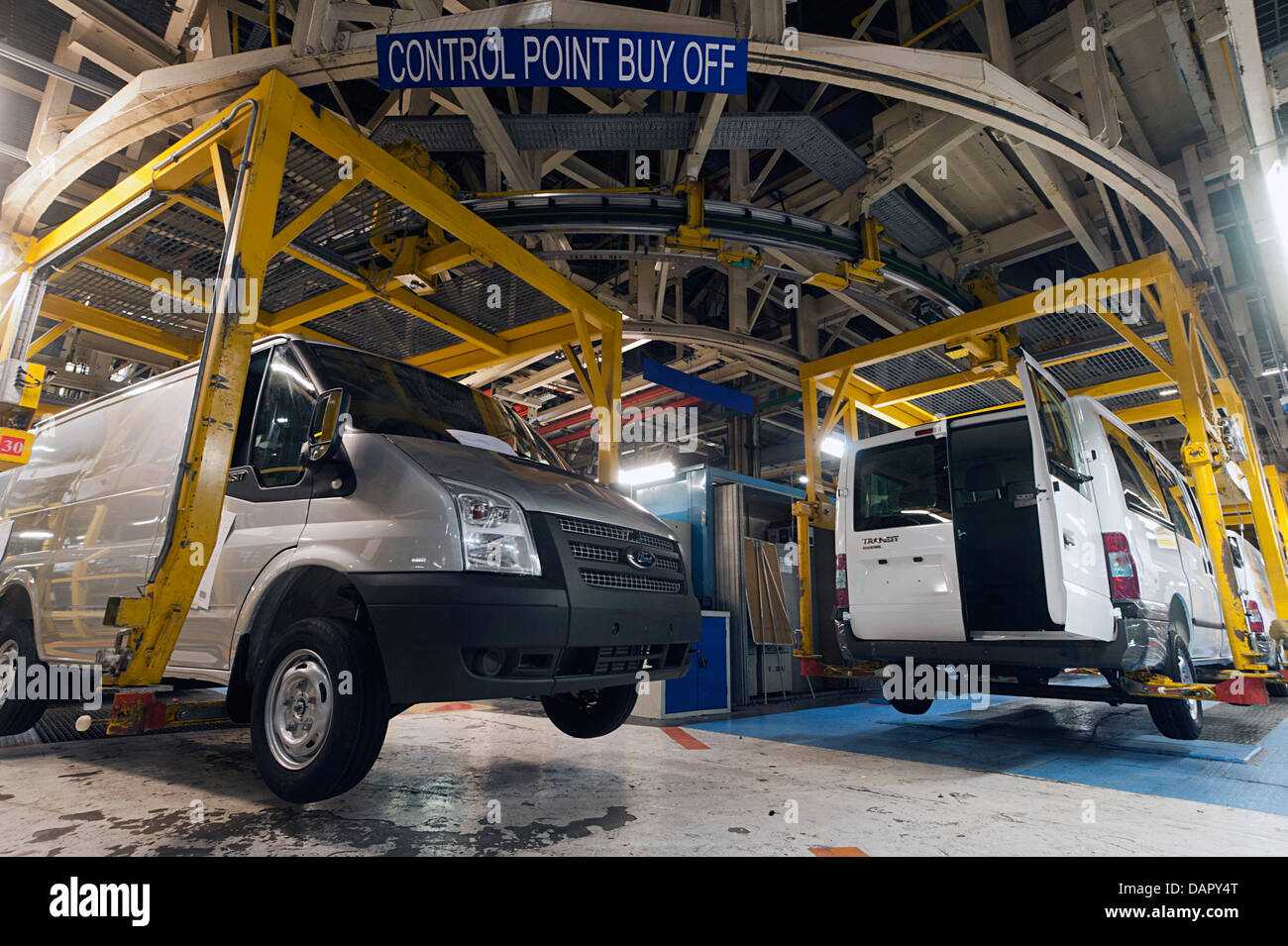 Ford Transit factory at Swaythling, Southampton shortly before closing down in July 2013 Stock Photo