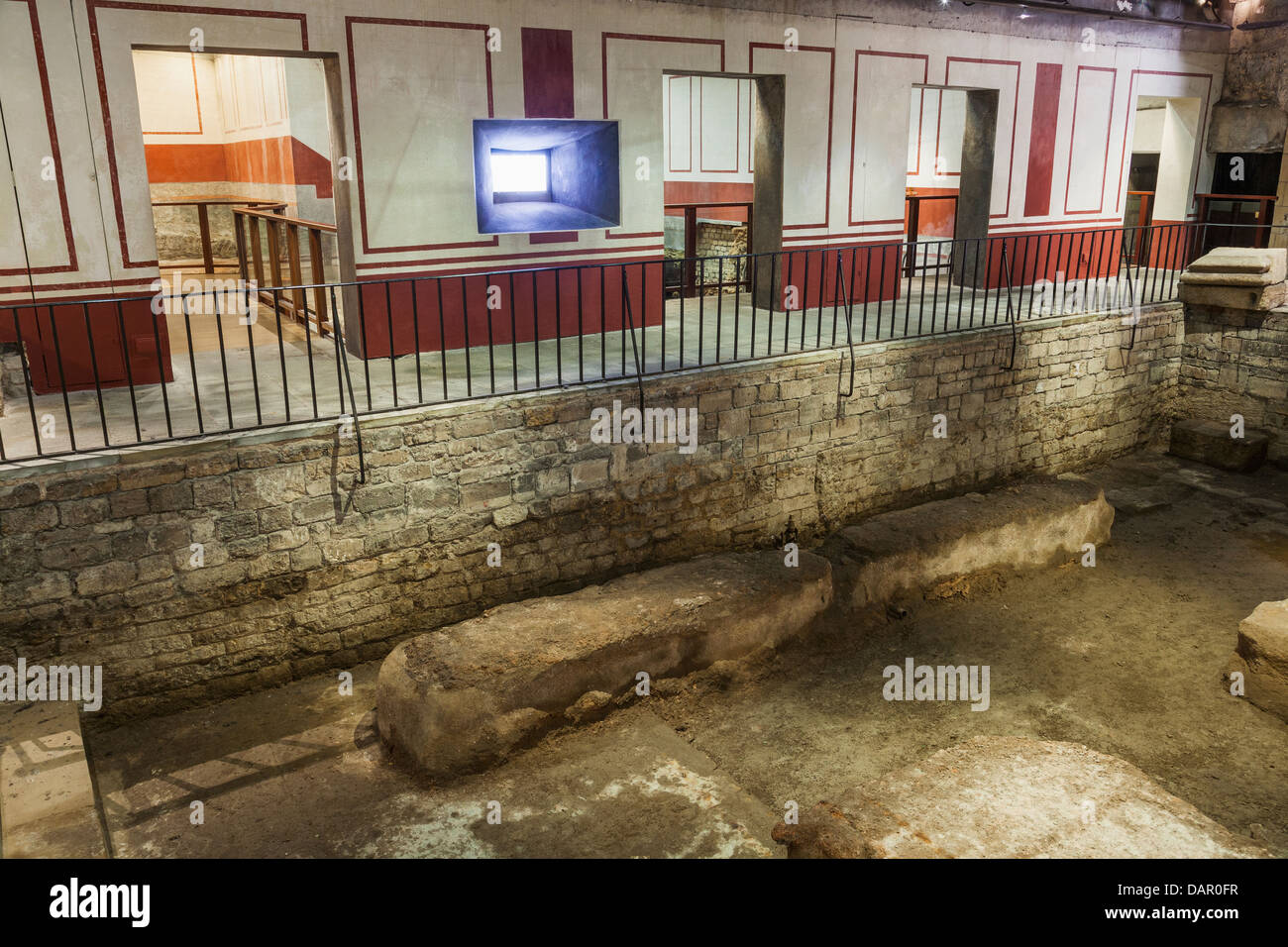 England, Somerset, Bath, Roman Baths, The East Baths, Changing Rooms ...