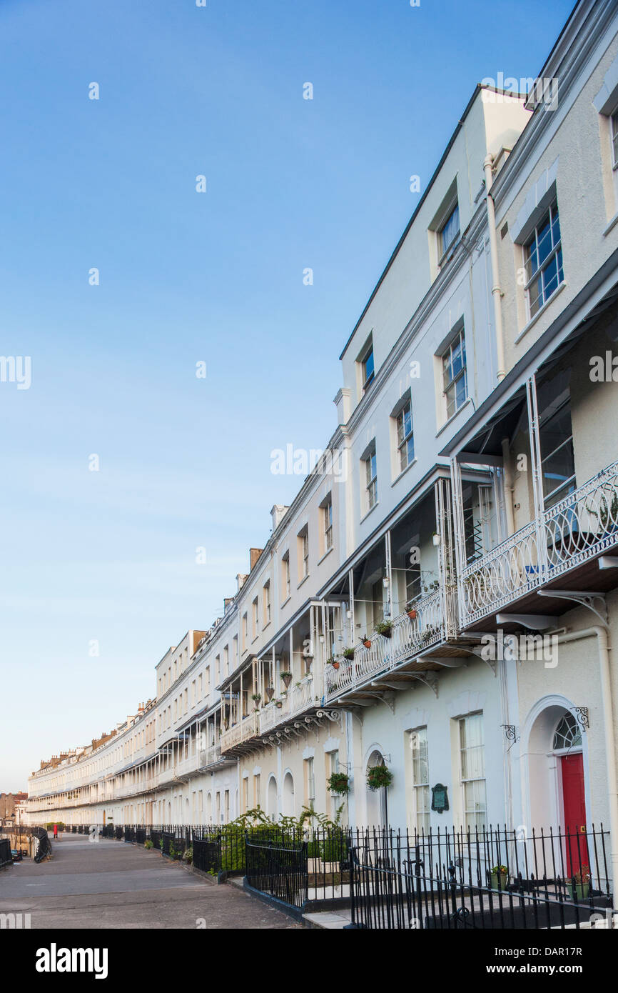 England, Somerset, Bristol, Clifton, Royal York Crescent Stock Photo