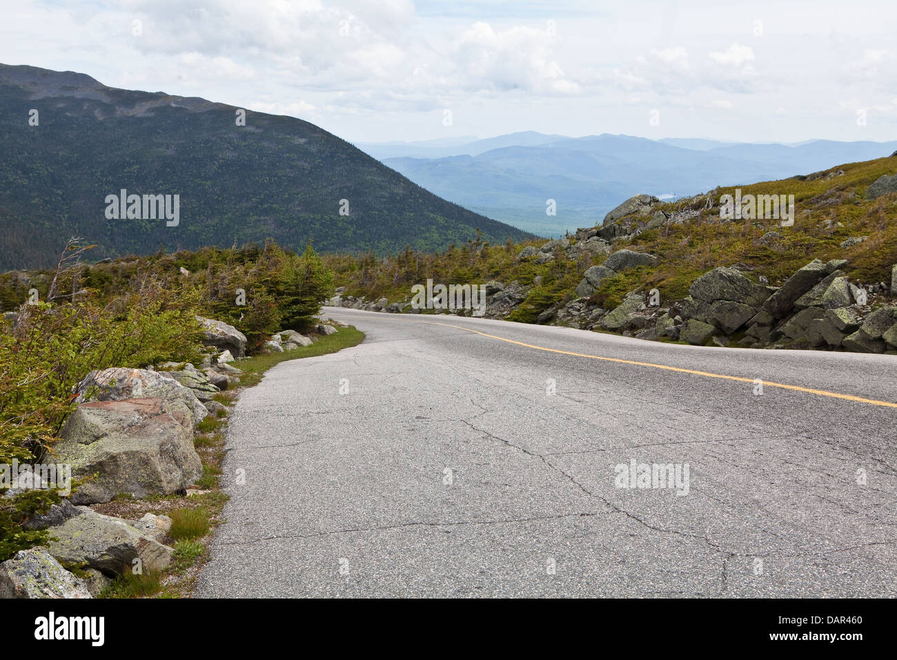 The Mount Washington auto road is pictured in New Hampshire Stock Photo