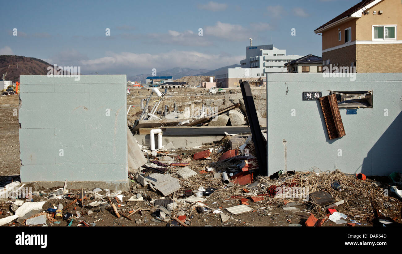 Tsunami damage house