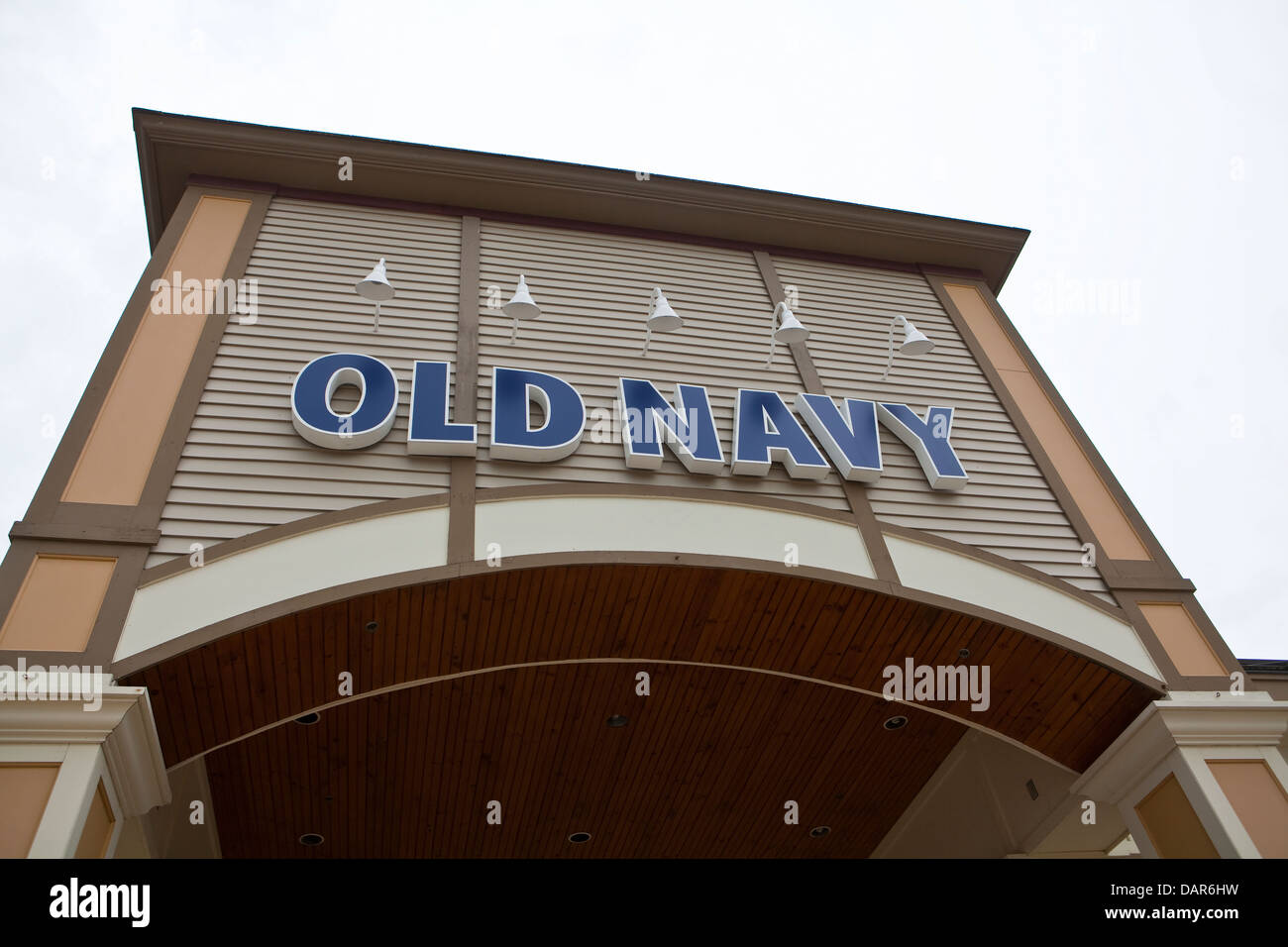 An Old Navy store is pictured at the Settlers' Green Outlet Village in North Conway, New Hampshire Stock Photo