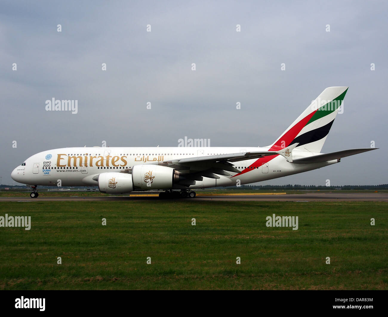A6-EEB Emirates Airbus A380-861 - cn 109, 13 jun -2013 5 Stock Photo